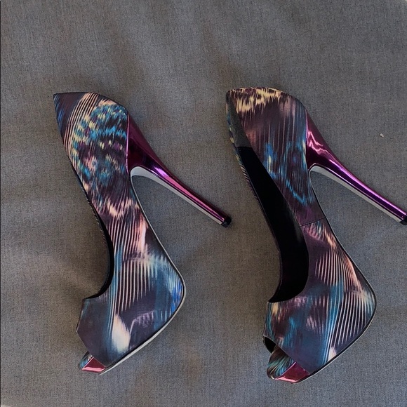 Purple ALDO open toe high heels - Picture 6 of 6